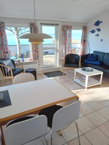 Posezení v ubytování Strand Huset