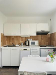 Kuchyňa alebo kuchynka v ubytovaní Apartmán Galerie - Lipno nad Vltavou