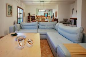 Posezení v ubytování Βίλλα Φανούλα Villa Fanoula