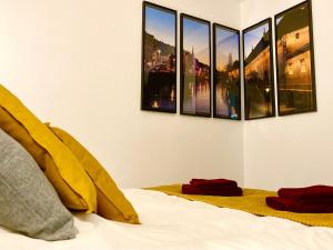 Posteľ alebo postele v izbe v ubytovaní * La Parenthèse * Superbe appartement avec parking