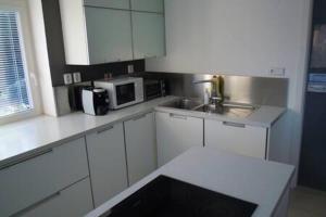 Kuchyň nebo kuchyňský kout v ubytování Luxury apartment fireplace + sauna + 22 fotografií