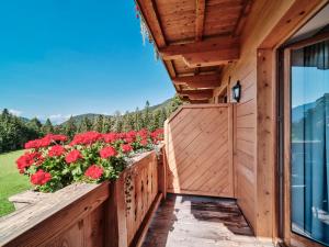 Balkón nebo terasa v ubytování Berggasthof Bärnstatt