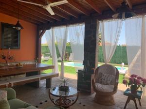 Χώρος καθιστικού στο Casa Luci