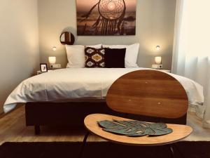 Кровать или кровати в номере Hotel Central (kontaktloser Check-In)