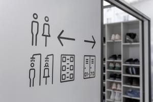 Plán poschodí v ubytovaní Capsule Hotel Constellation 89