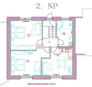 Půdorys ubytování Apartmán Znojmo