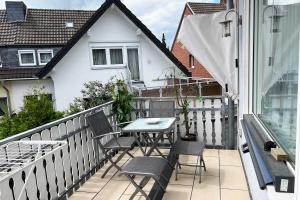 Μπαλκόνι ή βεράντα στο cozy worker apartments Niederkassel