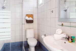 Koupelna v ubytování Kapsohora Inn