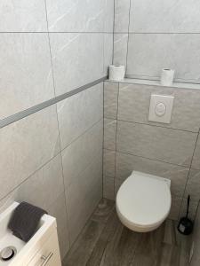 Koupelna v ubytování Rajczi Apartman