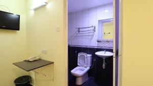 Koupelna v ubytování Hotel Seniman