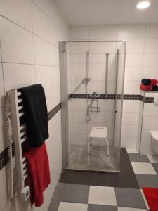 Koupelna v ubytování Ferienwohnung im Zentrum von Sooden + 2 fotografie