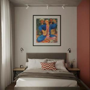 Postel nebo postele na pokoji v ubytování Green City Apartment