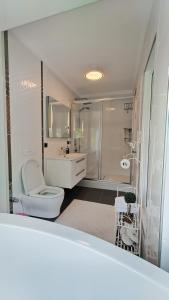 A bathroom at Villa Atlas
