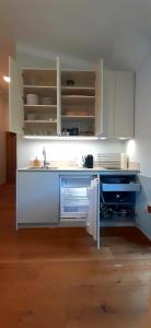 Kuchyň nebo kuchyňský kout v ubytování Apartmán HYGGE Bratrouchov