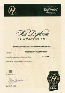 a fake check with a fake fake fake diploma at Conacul Coroanei Luxury Boutique Hotel in Bucharest