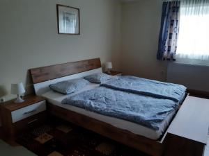 Postel nebo postele na pokoji v ubytování Ferienwohnung Haus Graf