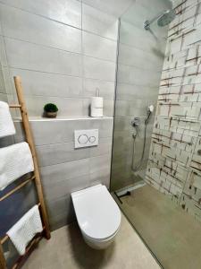 Koupelna v ubytování Apartmani CUBE L