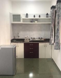 Cucina o angolo cottura di MARS Jungle Adventure Stud Farm with Private Jacuzzi