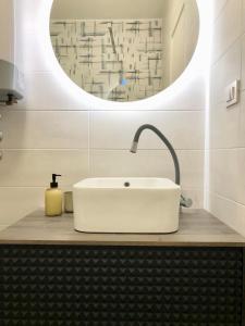 Koupelna v ubytování Apartmani CUBE L