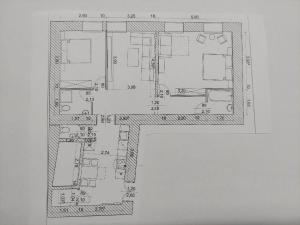 Plán poschodí v ubytovaní Downtown Elegance by Great Market Hall - 2 BEDROOMS, 1 LIVING ROOM, 2 BATHROOMS, FREE AIRCONDITIONER, FREE ITALIEN COFFEE