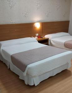 Postel nebo postele na pokoji v ubytování Hotel Rafain Centro