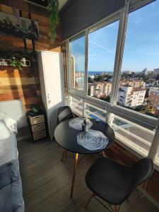 Balkon lub taras w obiekcie Saltillo Alto Gray Studio. Vistas al mar y piscina