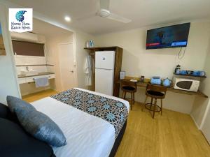 Kuchyň nebo kuchyňský kout v ubytování Moore Park Beach Inn