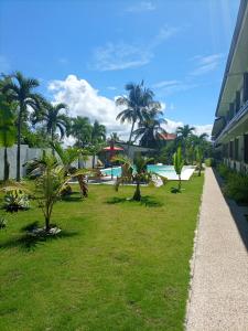 En trädgård utanför Portofino Panglao Bohol