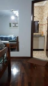 Virtuvė arba virtuvėlė apgyvendinimo įstaigoje Pousada Catarina