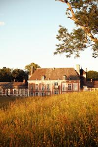een groot huis in een grasveld bij Le château de Bonnemare - Bed and breakfast in Radepont