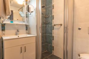 Ванная комната в Hotel Karacam