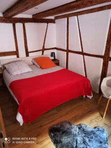 Postel nebo postele na pokoji v ubytování Elsass Design Hygge