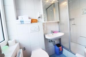 Koupelna v ubytování Haus Dithmarschen Wohnung 1