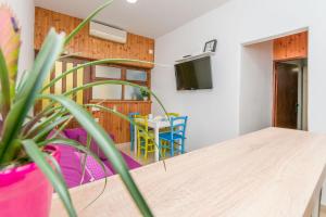 TV a/nebo společenská místnost v ubytování Apartments Josip