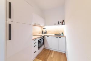 Kuchyňa alebo kuchynka v ubytovaní Deštné apartmány + 17 fotografií