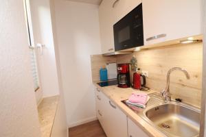 Köök või kööginurk majutusasutuses Haus Laura Wohnung 2