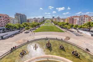 Nespecifikovaný výhled na destinaci Lisabon nebo výhled na město při pohledu z apartmánu