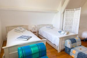 Posteľ alebo postele v izbe v ubytovaní Treffiagat - Grande maison pour 9 - Jardin