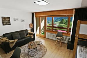 Area tempat duduk di Nouveau studio avec vue imprenable sur la vallée