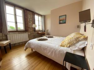 Posteľ alebo postele v izbe v ubytovaní Relais Les Loges-Etretat