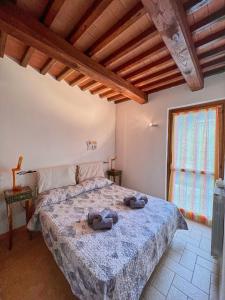 Katil atau katil-katil dalam bilik di Villetta Oreste