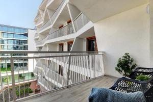 Balkón alebo terasa v ubytovaní Silver Home Apartments