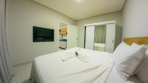 Postel nebo postele na pokoji v ubytování Viena Apart Hotel