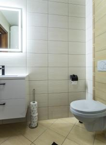 Koupelna v ubytování Apartament Tatry55