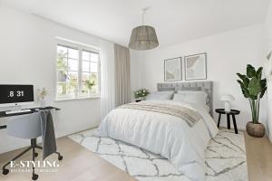 Postel nebo postele na pokoji v ubytování Accommodation close to Stockholm City
