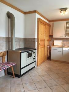 Kuchyň nebo kuchyňský kout v ubytování Ferienwohnung Morgensonne