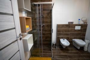 Koupelna v ubytování APARTMÁNY DRING + 30 fotografií