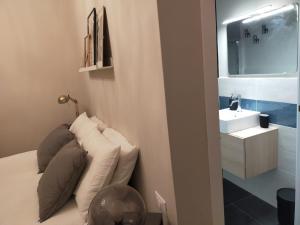 A bathroom at Dimora Caffaro