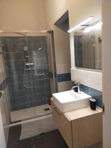 A bathroom at Dimora Caffaro