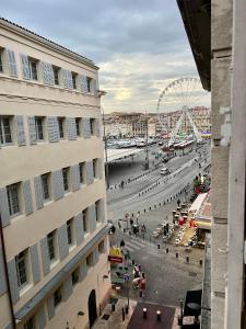 Výhľad na mesto Marseille alebo výhľad na mesto priamo z apartmánu